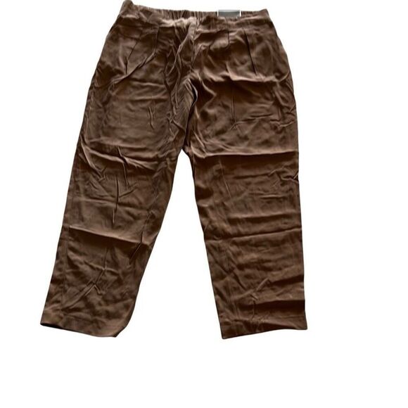 Chicos Brown Skimmer Trouser Pants Ultimate Fit Size 2 12 New - Picture 2 of 7